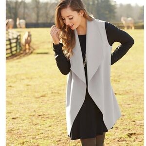 Mud Pie~Harber Grey Duster Vest